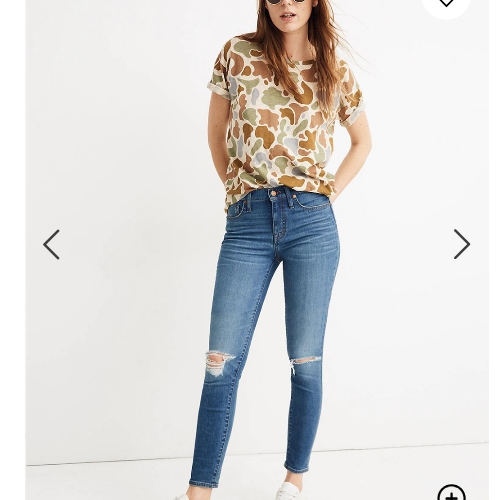 Madewell 9" high rise skinny crop-size 28